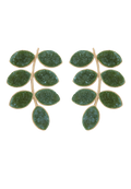 Pendientes Lavani Leaf Verde