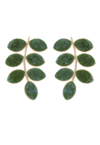 Pendientes Lavani Leaf Verde