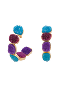 Pendientes Rainbow Buganvilla y Turquesa