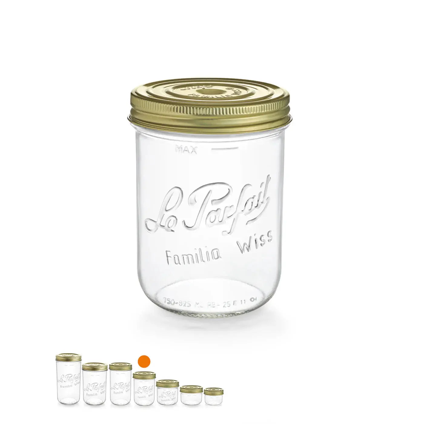 Le Parfait "Wiss" Glass Jars 750gr D100