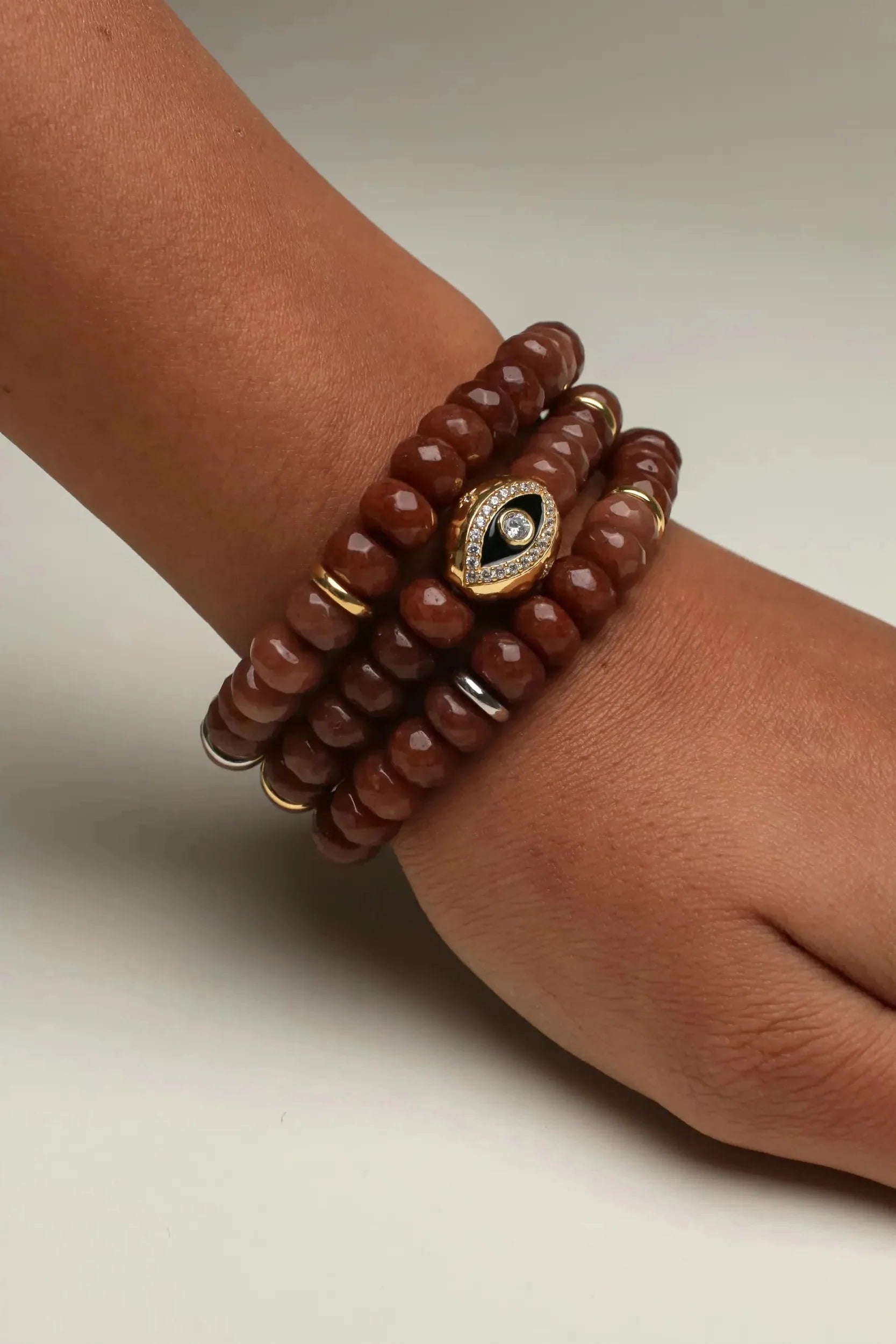 Leah Bracelet Set in Caramel