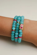 Leah Bracelet Set in Apatite