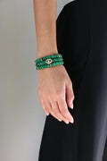 Leah Bracelet Set in Emerald