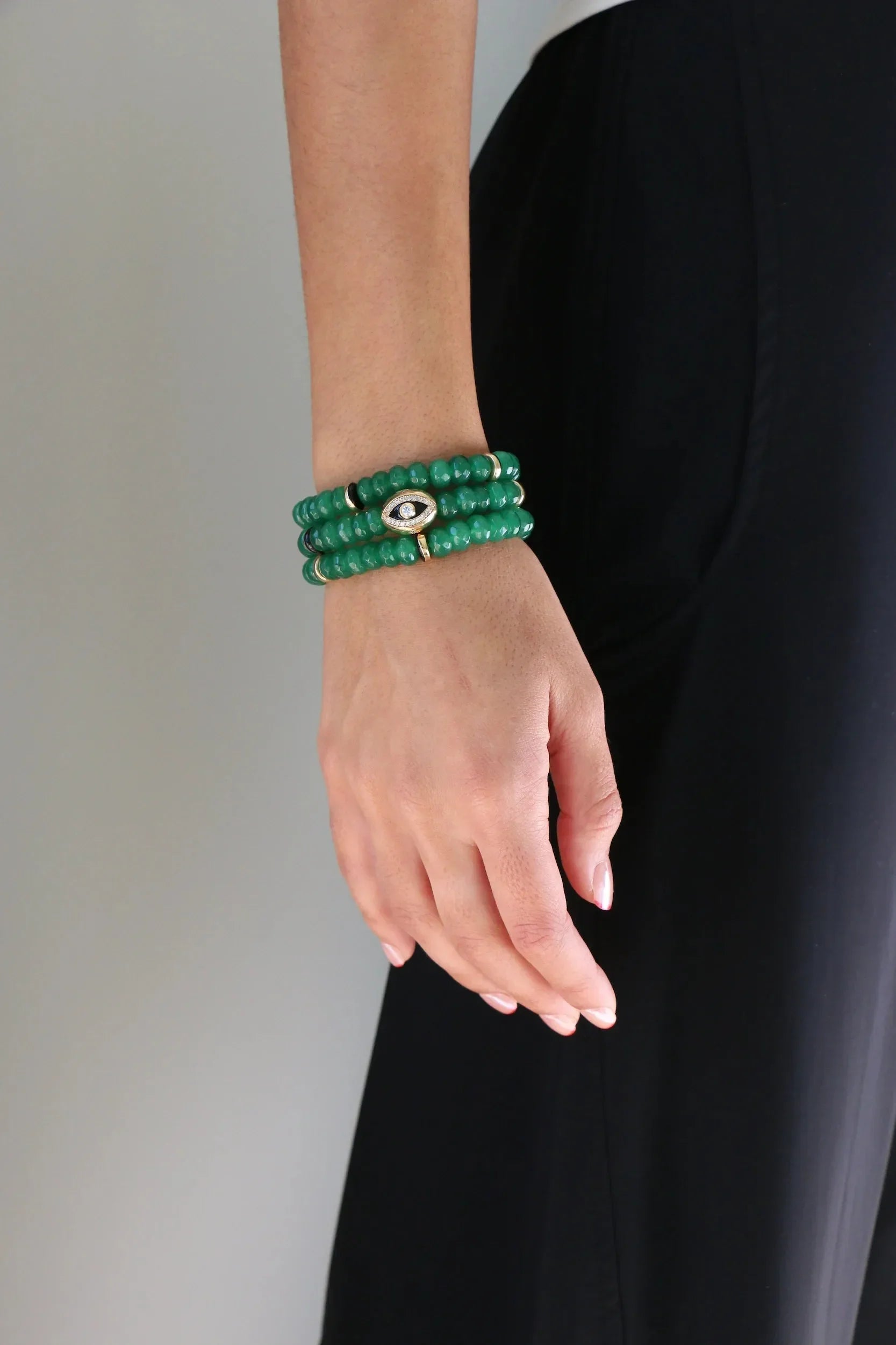 Leah Bracelet Set in Emerald