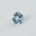 Light Blue Heart Lab Grown Gemstone