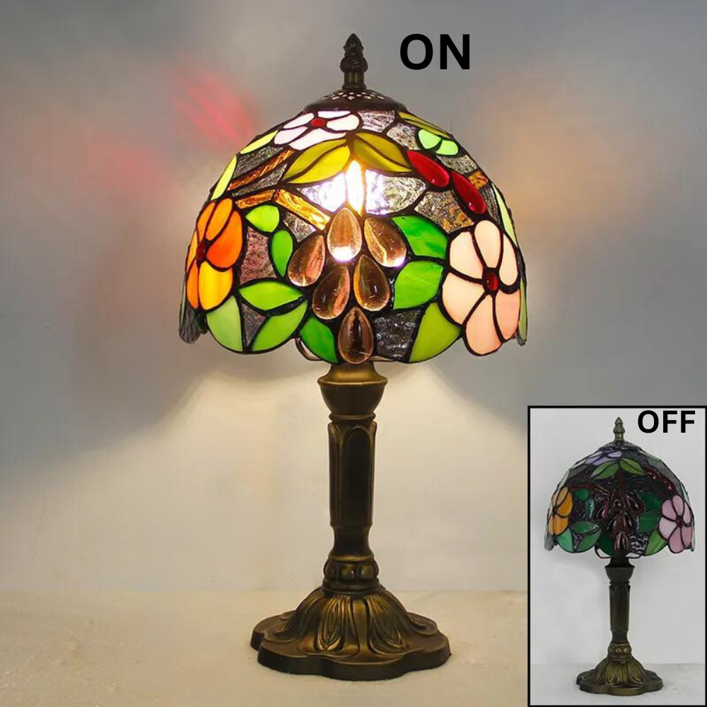 ArtZ® Nordic Stained Glass Table Lamp - A