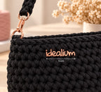 Logo metálico Idealium para bolsos – Oro rosa