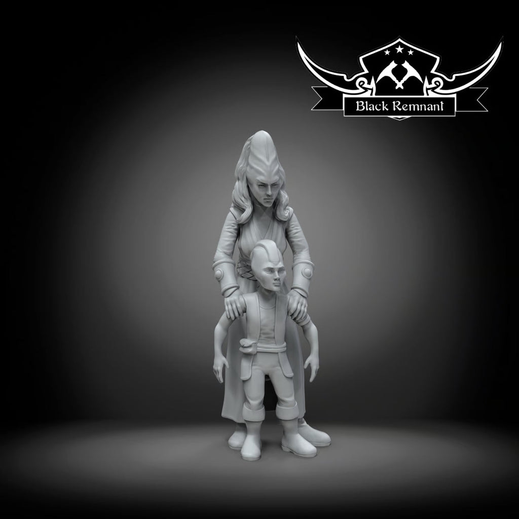 Long head mother and child, Black Remnant