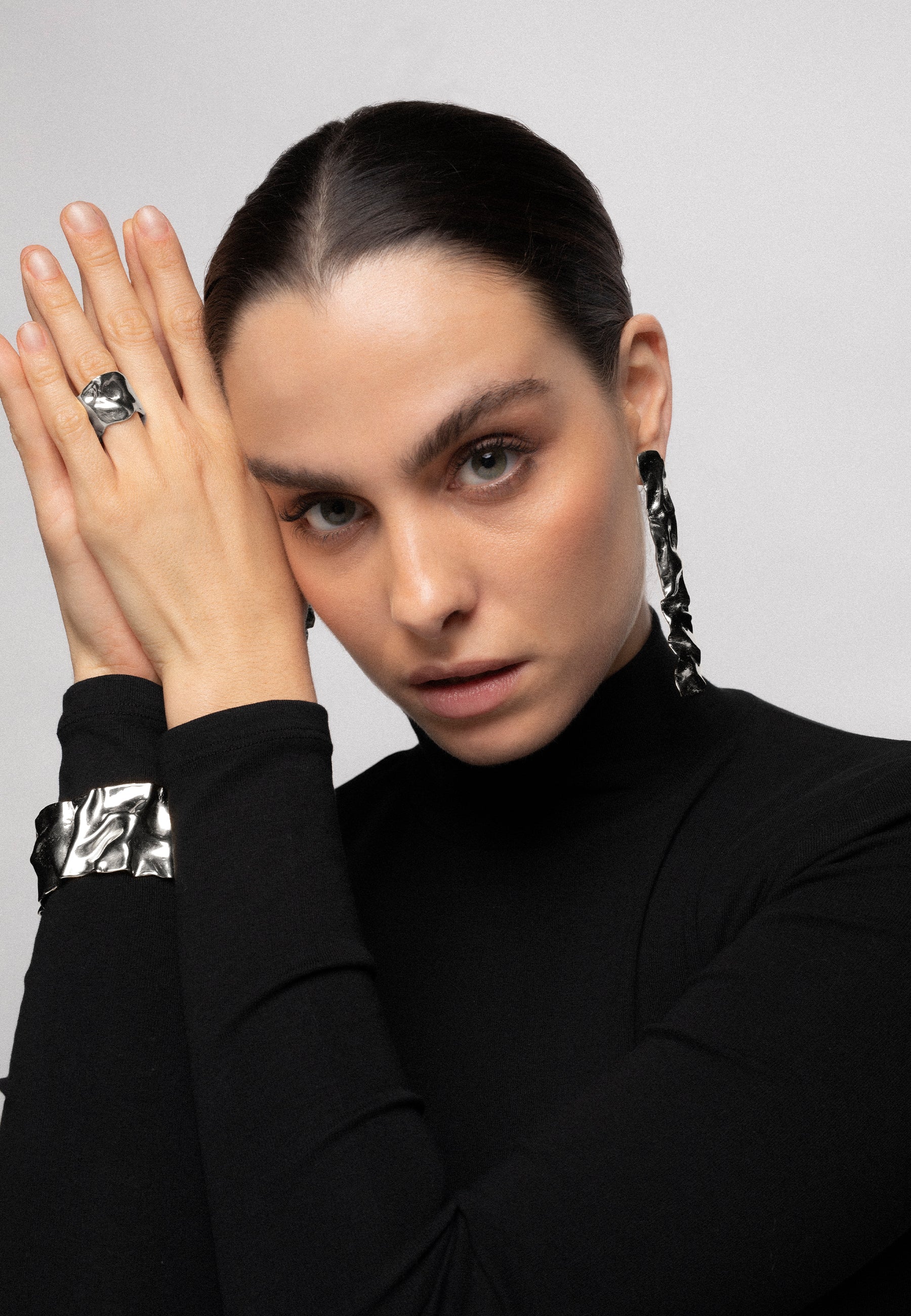 Pendientes Clemence Plata