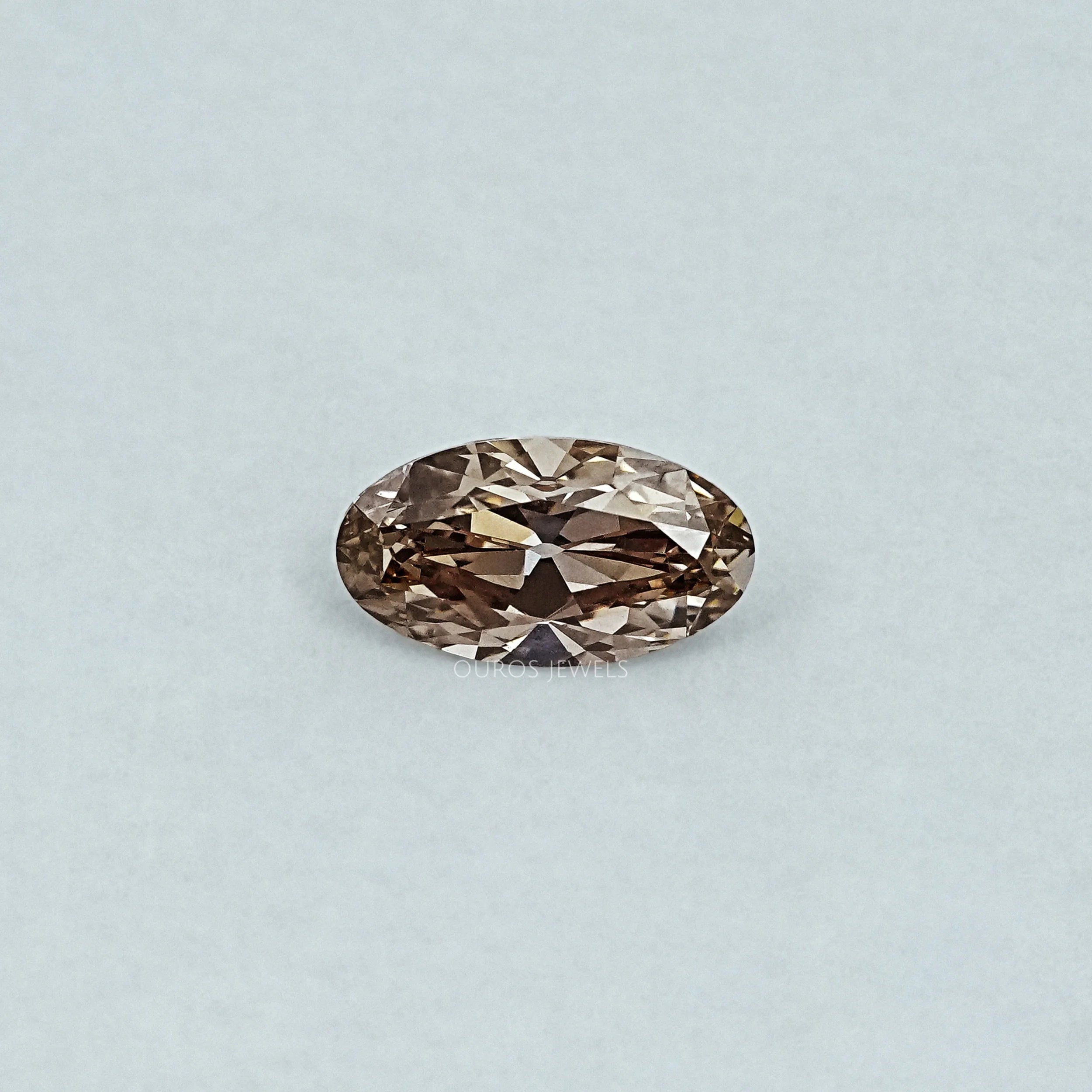 Old Mine Moval Lab Champagne Loose Diamond