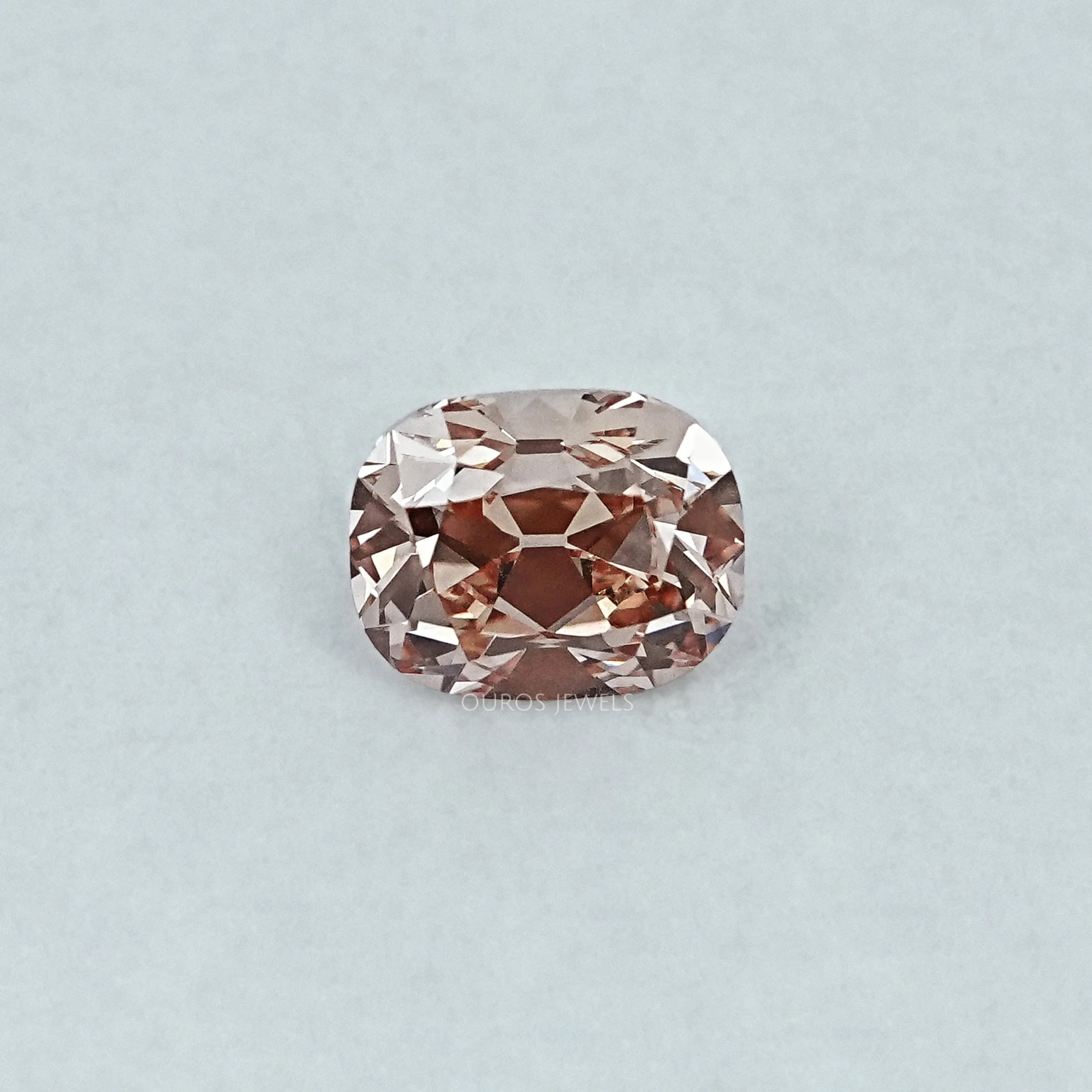 2.04 CT Old Mine Cushion Lab Champagne Loose