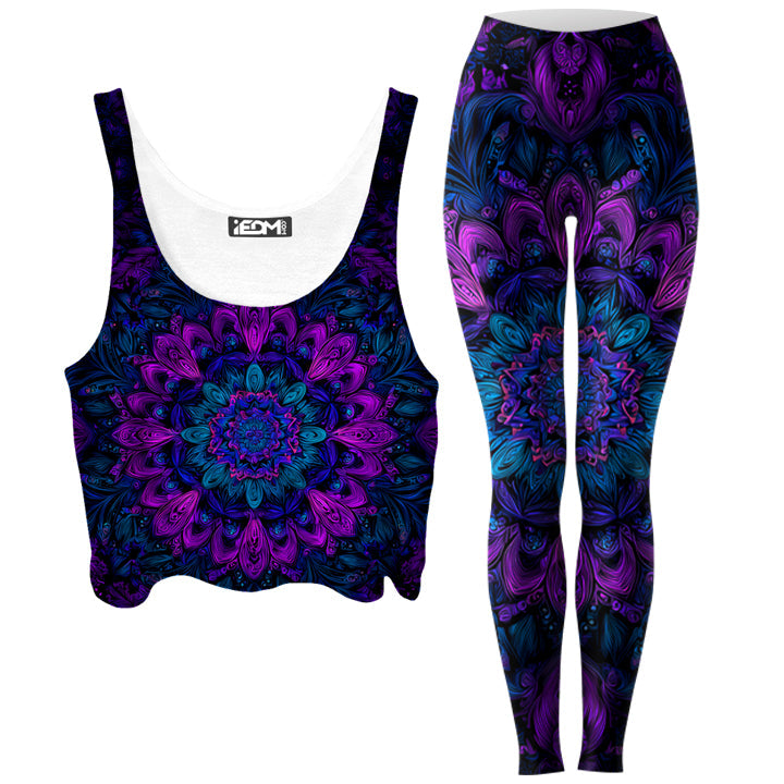 Lotus of Light Crop Top and Leggings Combo