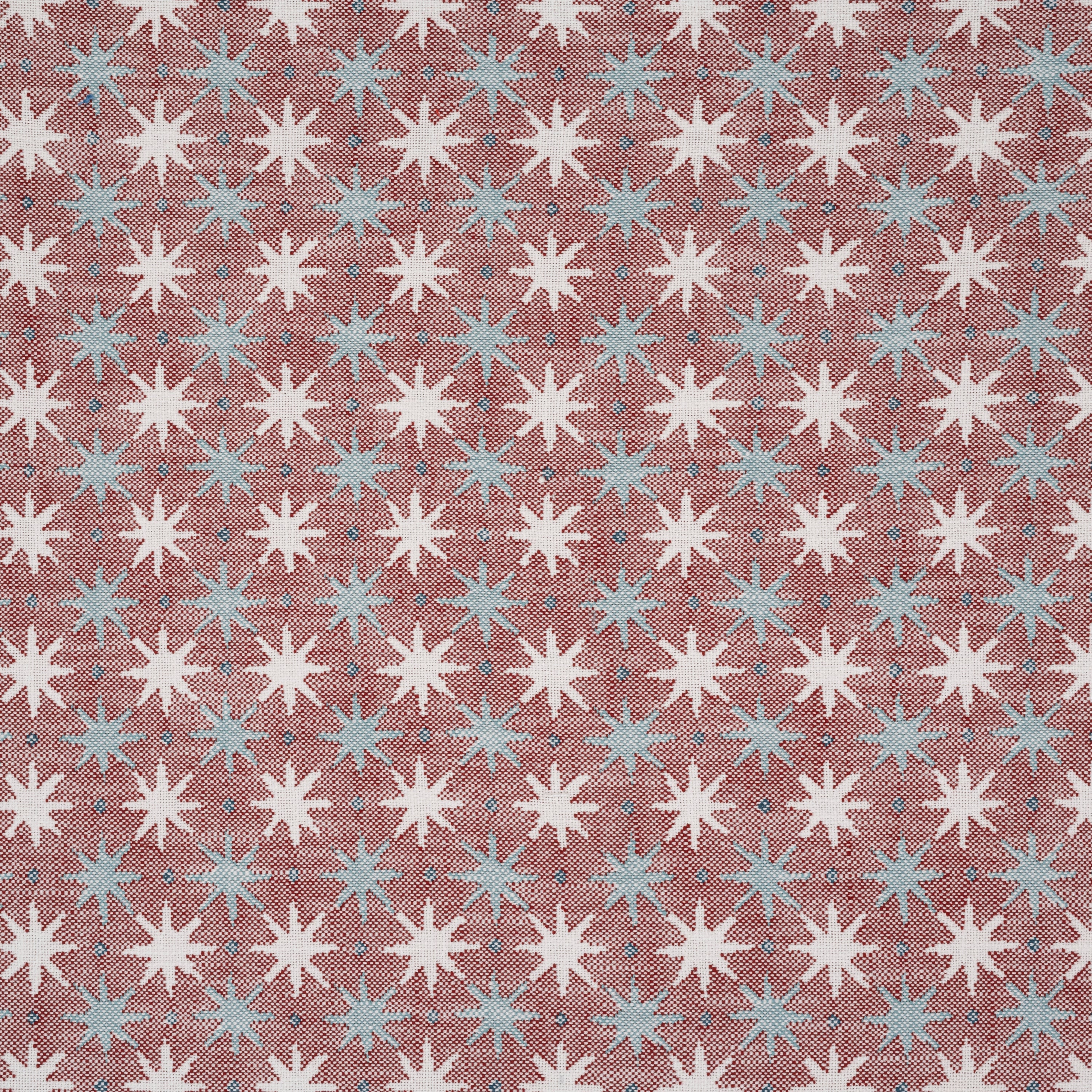 Lucky Indoor Performance Fabric Red Blue By Sister Parish Design