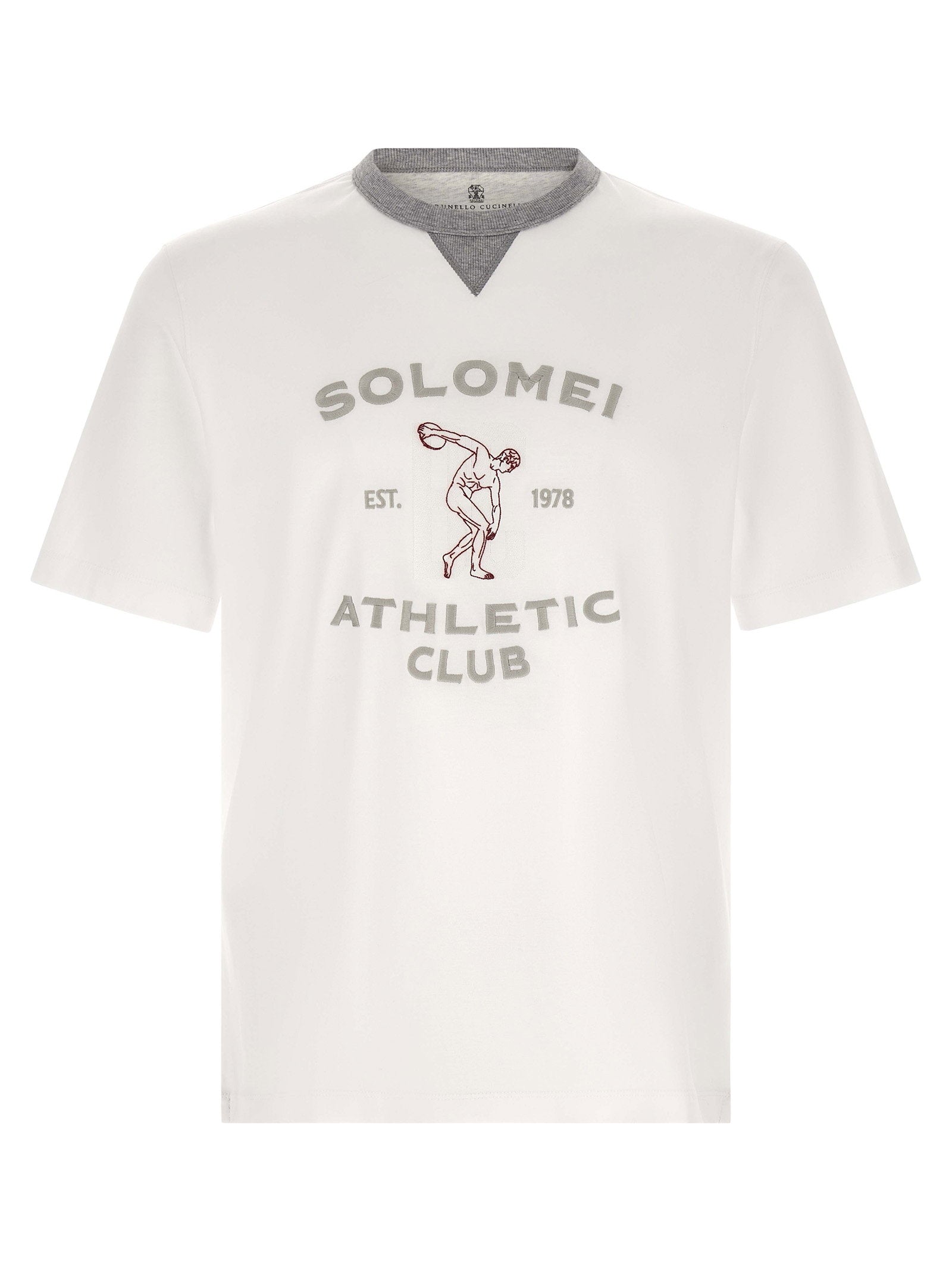 Camiseta deportiva Brunello Cucinelli Solomei — Blanca