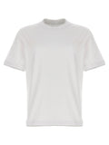 Brunello Cucinelli Double Layer Cotton T-shirt — White