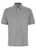 Brunello Cucinelli Stretch Jersey Polo Shirt — Gray