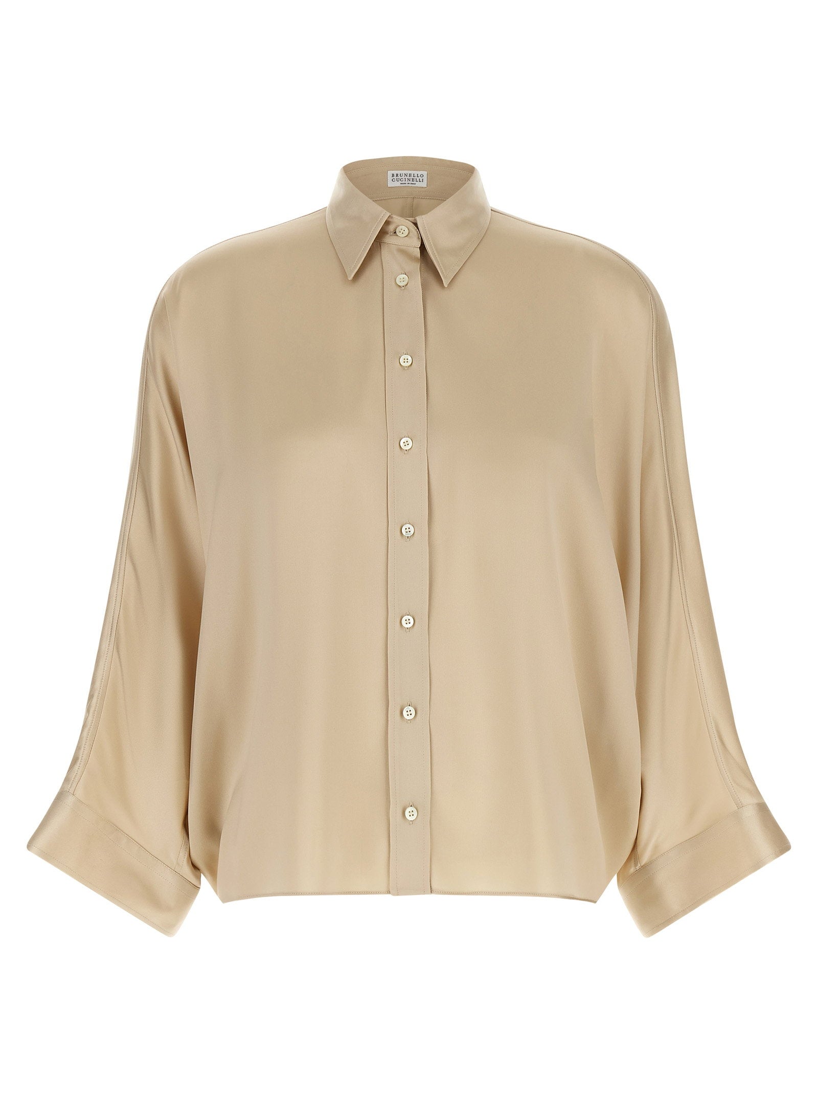 Brunello Cucinelli Monile Shirt — Beige