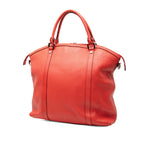 Large Leather Charm Dome Satchel