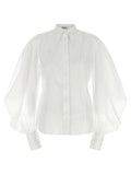 Brunello Cucinelli Crispy Organza Shirt — White