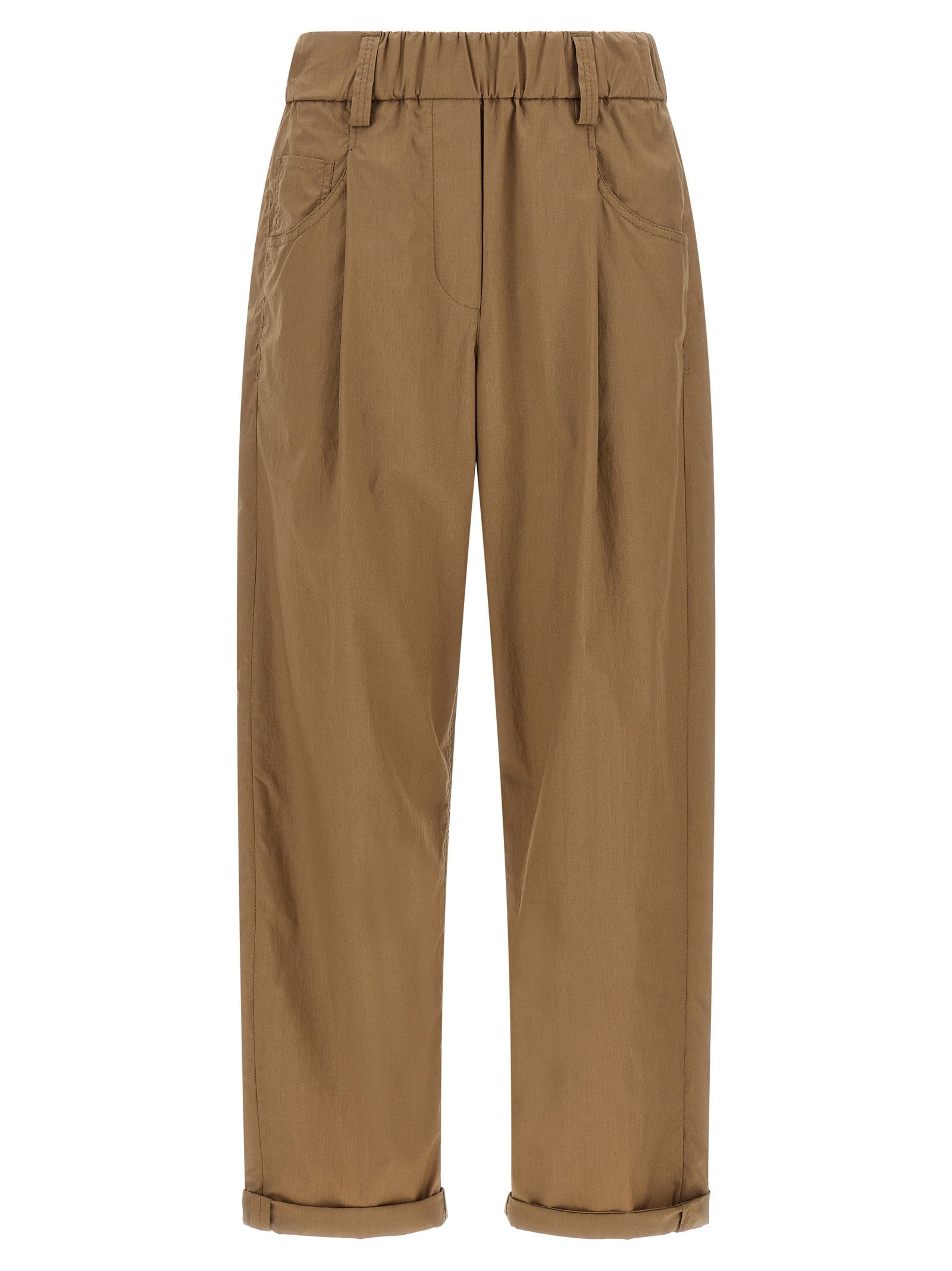 Brunello Cucinelli Track Trousers — Camel