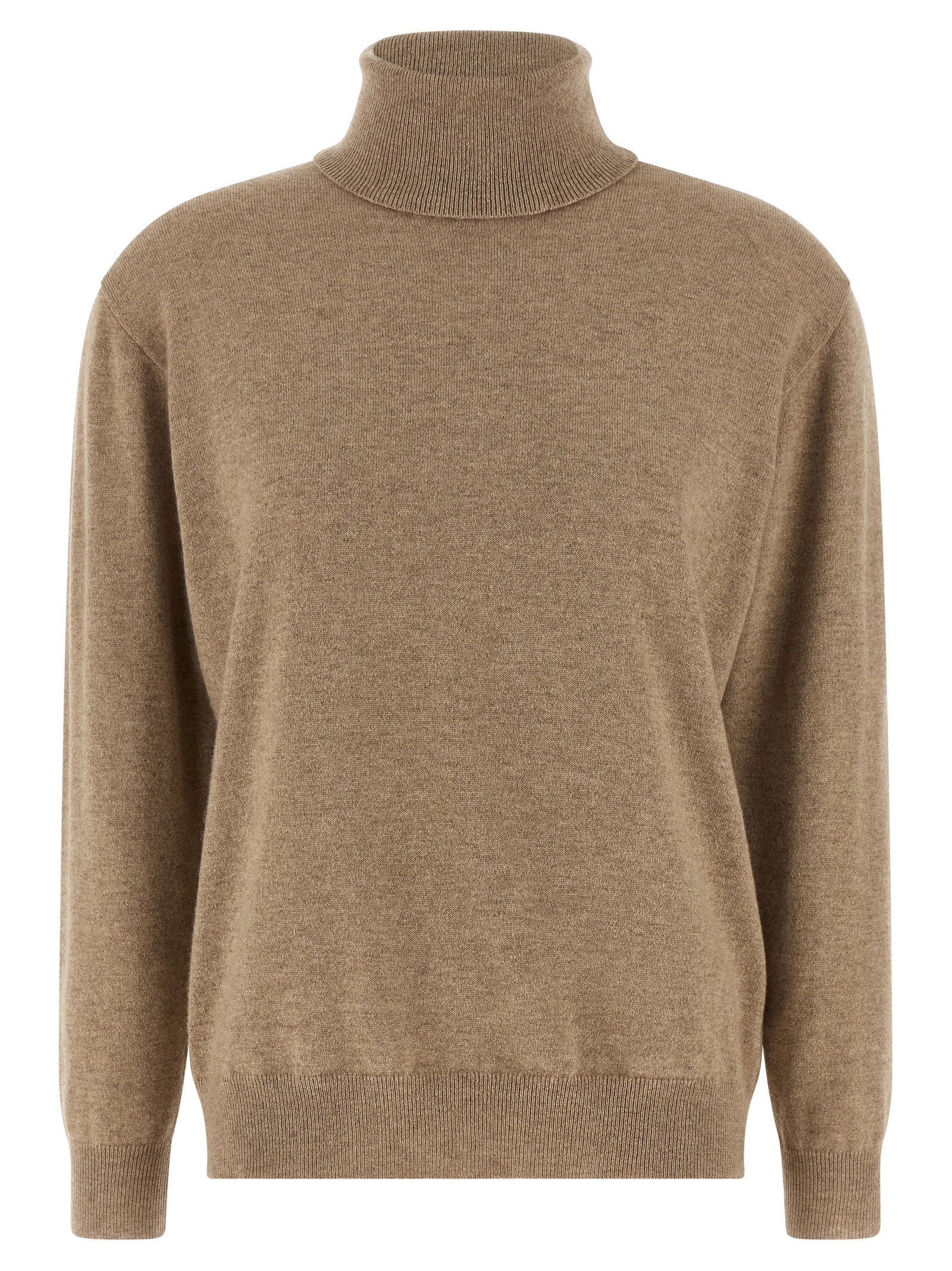 Brunello Cucinelli Cashmere Mélange Sweater — Beige