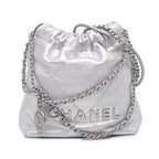 Mini Metallic Calfskin 22 Satchel