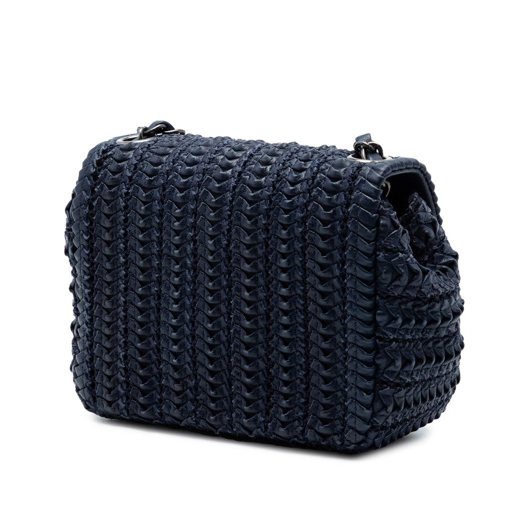 Paris Seoul Mini Crochet Lambskin Single Flap