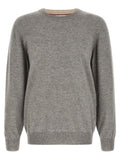 Brunello Cucinelli Cashmere Crewneck Sweater — gray