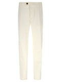 Brunello Cucinelli American Pima Cotton Trousers — Cream