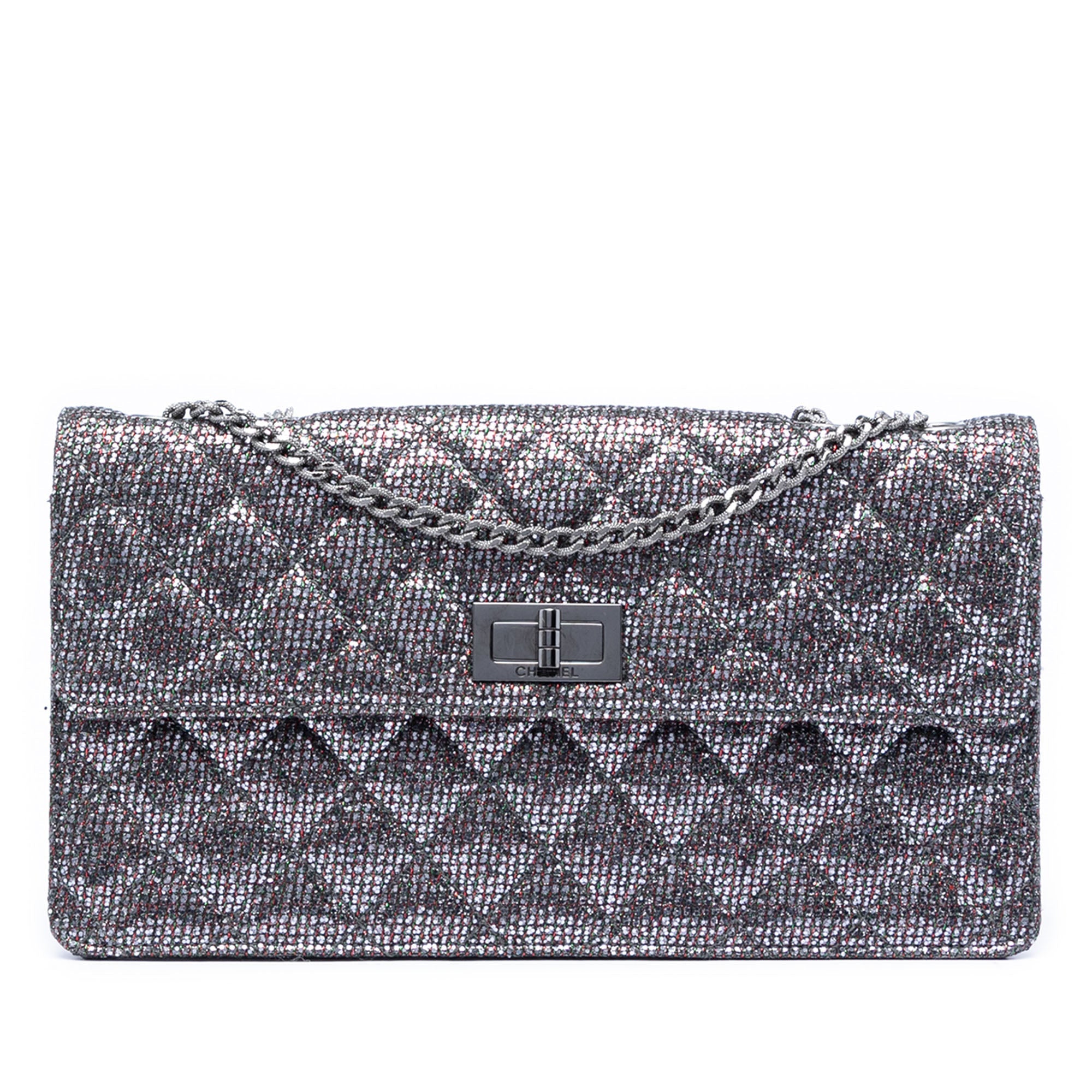 Quilted Glitter Canvas Reissue 2.55 Flap