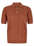 Brunello Cucinelli Polo Shirt — Terracotta