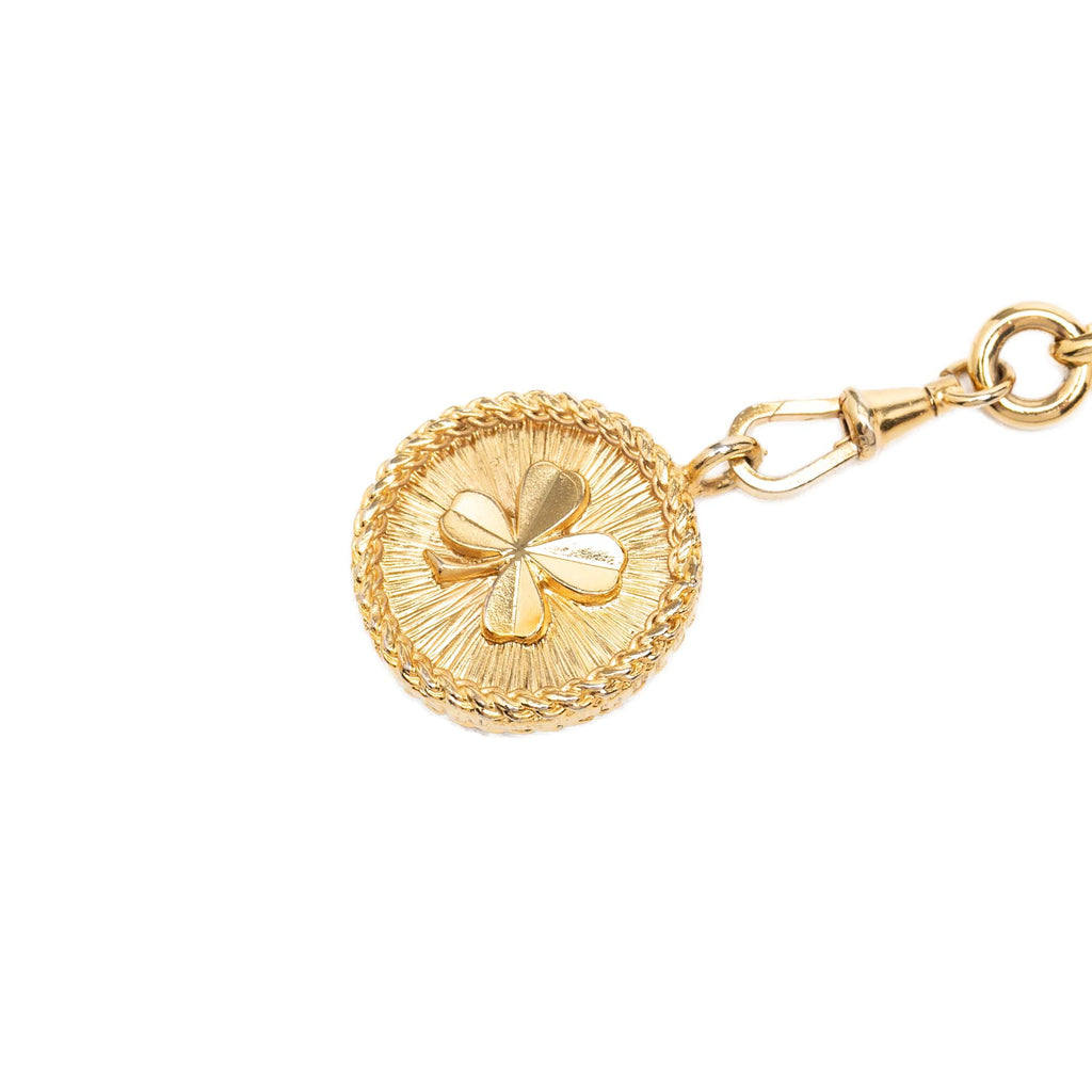 CC Gold Plated Clover Medallion Chain Belt