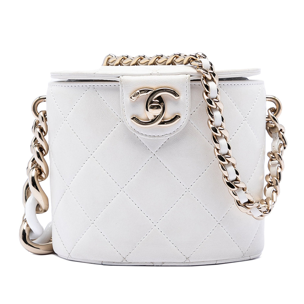 CC Lambskin Elegant Chain Vanity Case