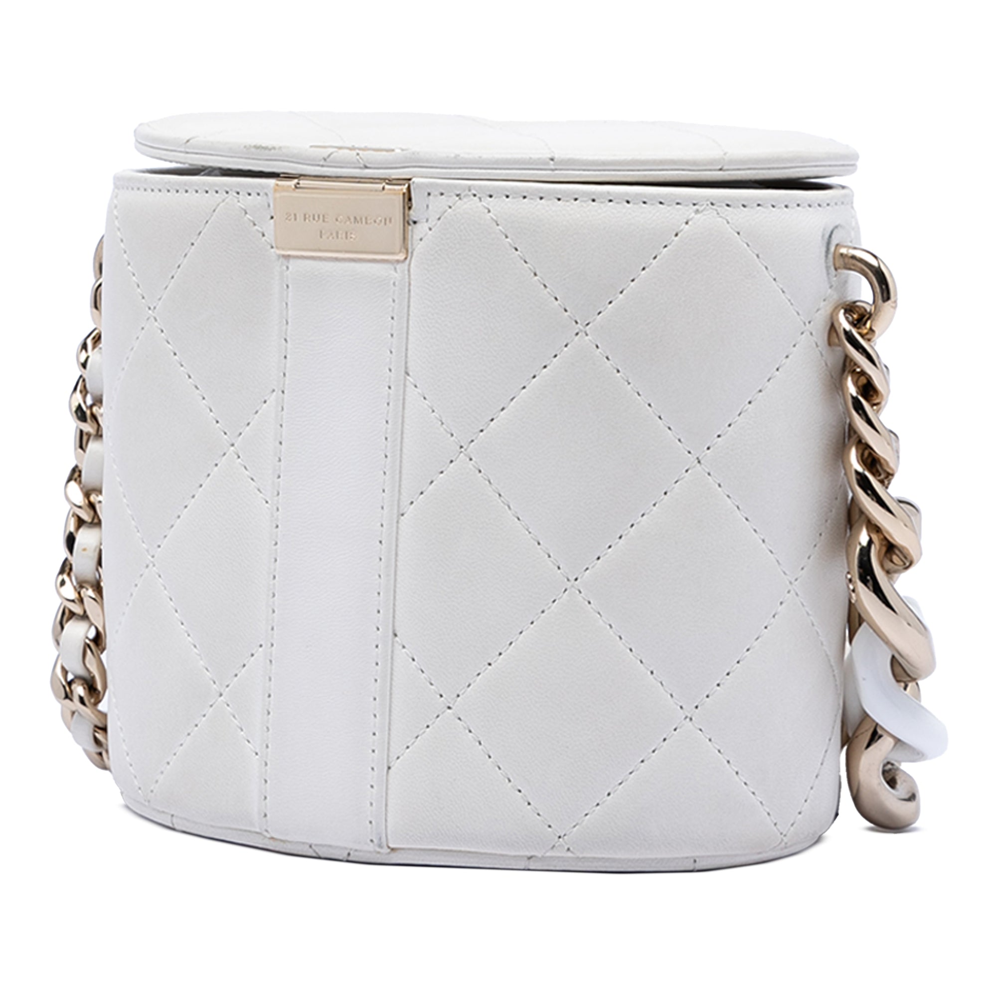 CC Lambskin Elegant Chain Vanity Case
