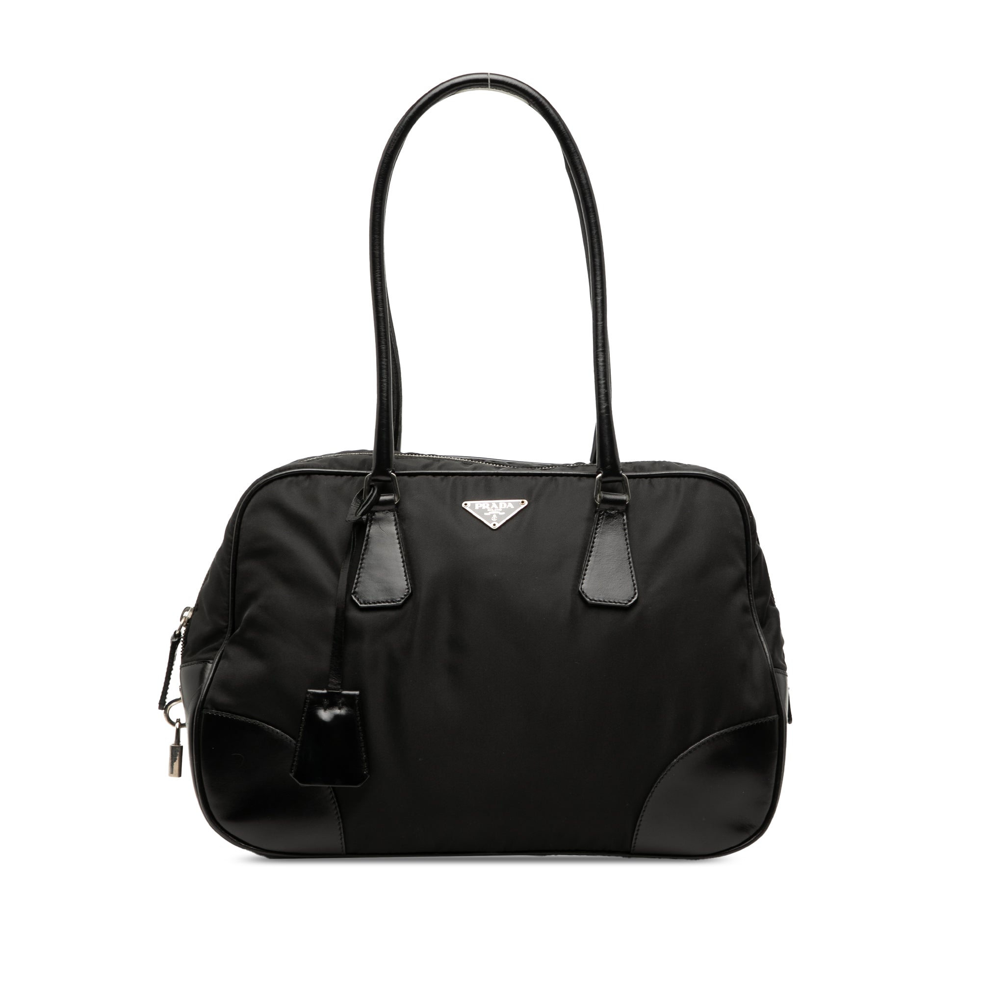 Soft Calf Trimmed Tessuto Bauletto Bag