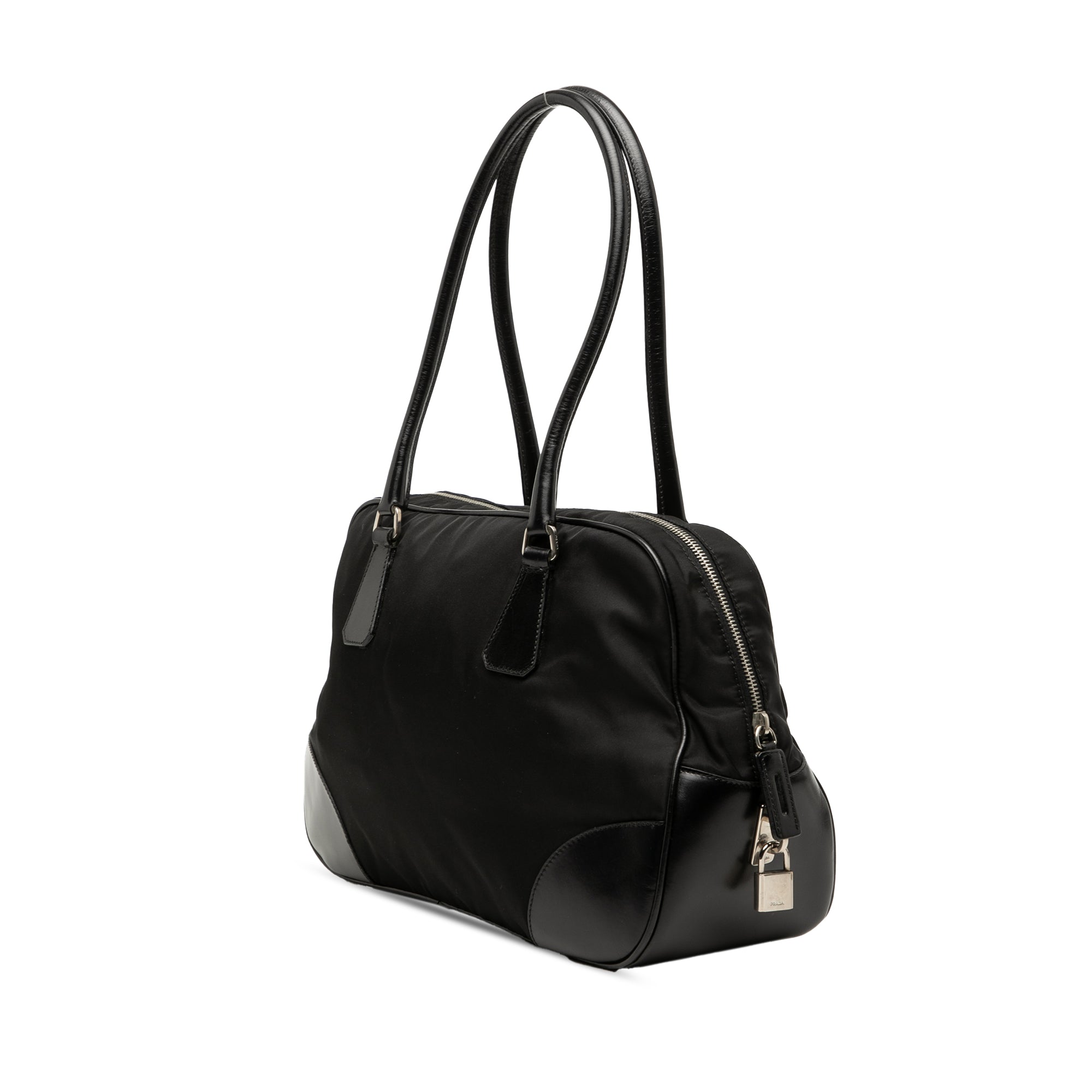 Soft Calf Trimmed Tessuto Bauletto Bag