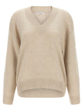 Brunello Cucinelli Diamante Sweater — Beige