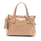 Small Patent Soho Working Satchel