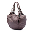 Leather Braided Handle Hobo