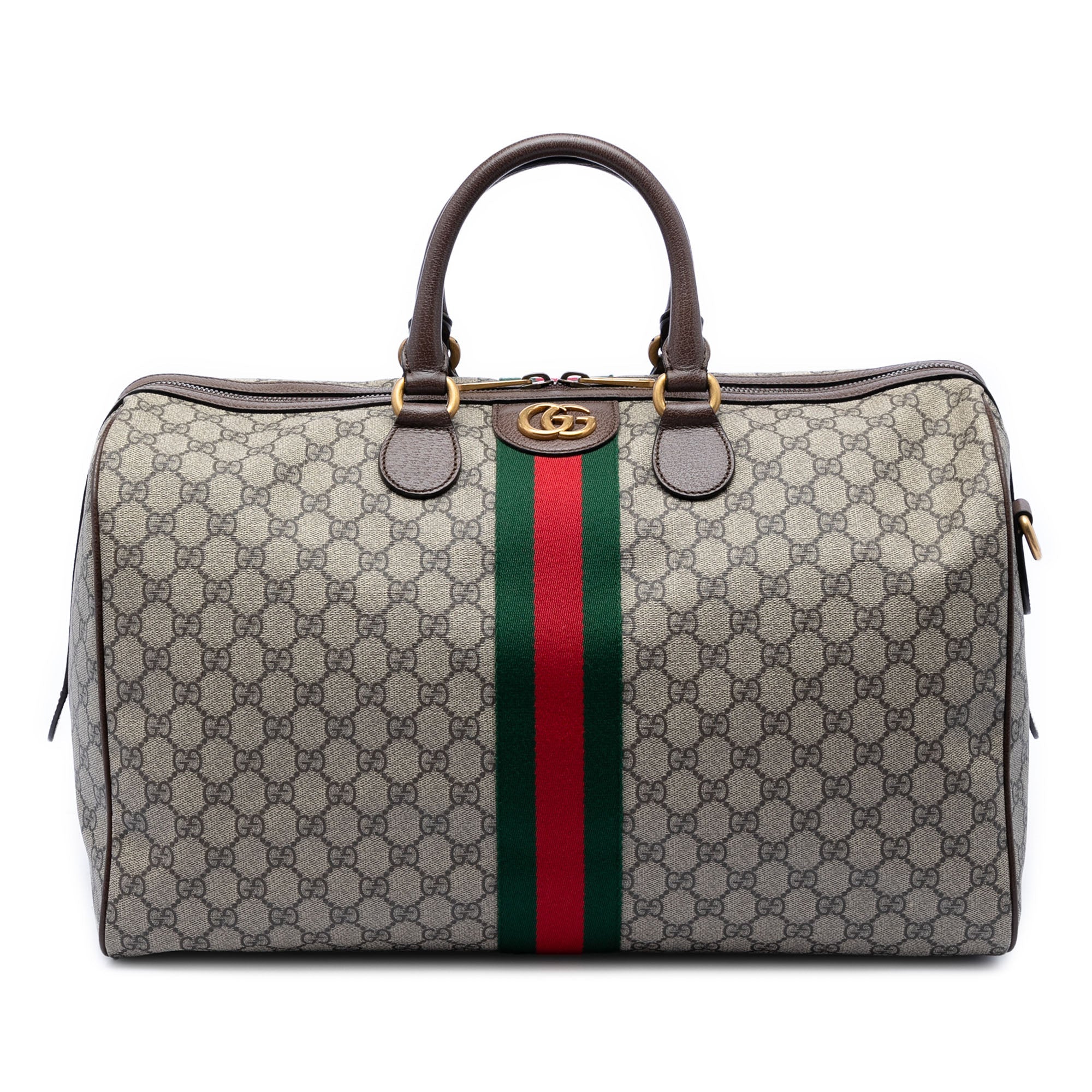 Medium GG Supreme Web Ophidia Carry On Duffle Bag