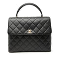 CC Quilted Caviar Kelly Top Handle Bag