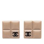 Resin CC Chocolate Bar Clip On Earrings