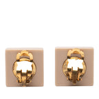 Resin CC Chocolate Bar Clip On Earrings