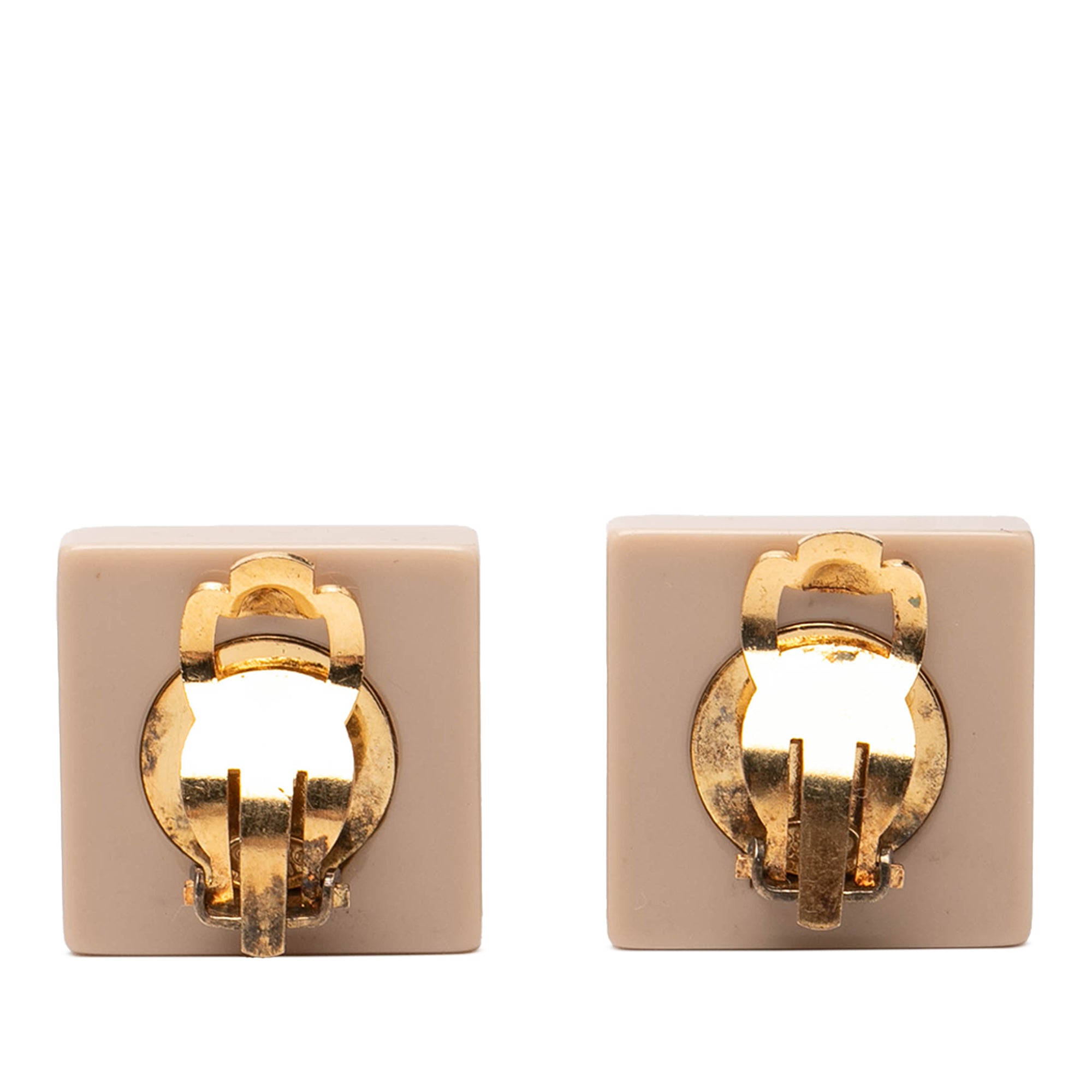 Resin CC Chocolate Bar Clip On Earrings