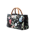 Medium Canvas Flora Knight Bamboo Shopper Satchel