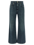Brunello Cucinelli Contemporary Loose Stone-Washed Denim Jeans — Blue