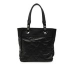 Small Quilted Coated Canvas Paris Biarritz Tote