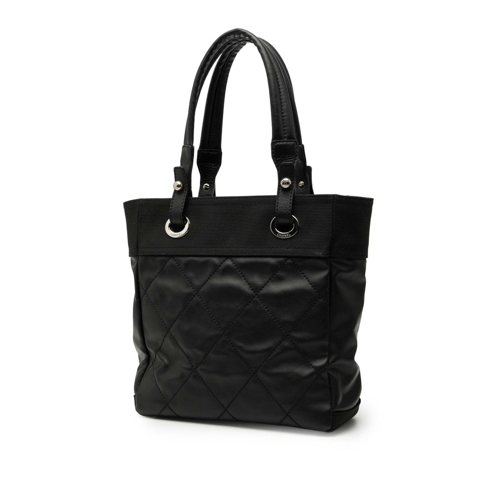 Small Quilted Coated Canvas Paris Biarritz Tote
