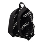 Small Faux Fur Diagonal Logo Everyday Backpack