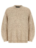 Fabiana Filippi Melange Wool Blend Sweater — Beige